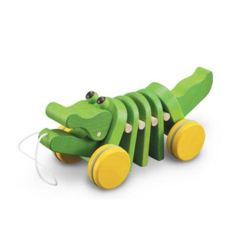 Alligator à tirer - Vert